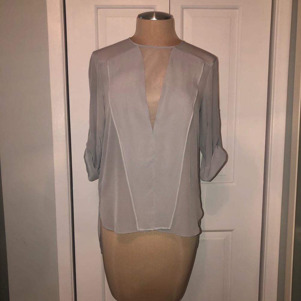 BCBG ‘Marissa’ deep V blouse